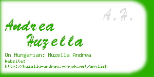 andrea huzella business card